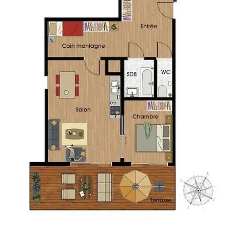 Le Chamroussien - 1700 Apartment
